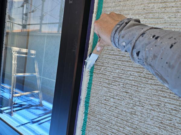 柏市　外壁屋根塗装工事のシャイン　牛久市　セキスイハイム　シーリング工事　先打ち