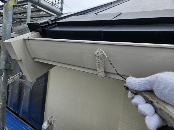 柏市　外壁屋根塗装工事のシャイン　牛久市　セキスイハイム　付帯塗装　雨樋