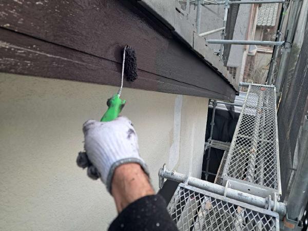 柏市シャイン　柏市外壁塗装　モルタル外壁　セラコートアクア　シーリング　コーキング 大工工事　Uカット