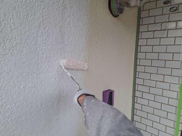 柏市シャイン　柏市外壁塗装　モルタル外壁　セラコートアクア　シーリング　コーキング 大工工事　Uカット