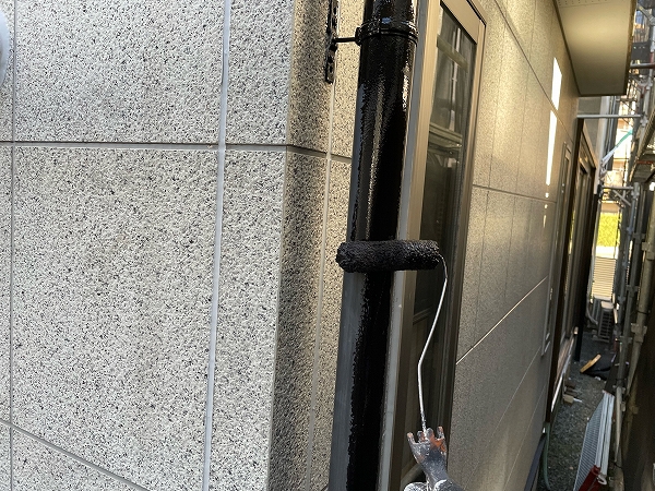 松戸市パーフェクトトップ付帯塗装　雨樋