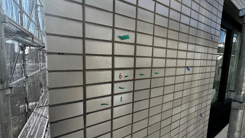 千葉県柏市　タイル外壁の調査点検（浮き・割れ）