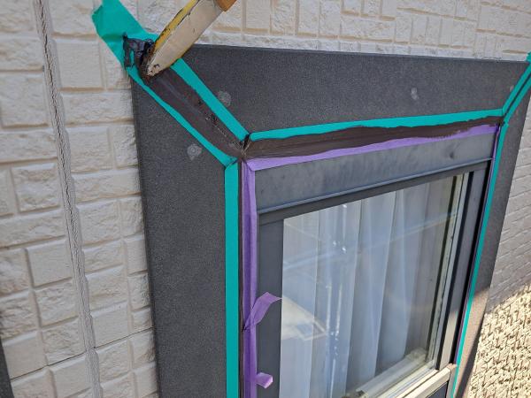 柏市外壁屋根塗装のシャイン　施工事例　シーリング補修