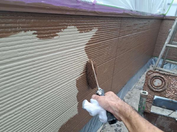 柏市外壁屋根塗装のシャイン　施工事例　サイディング壁　外壁　ディプロマットスター　　コロニアルNEO　屋根リフォーム