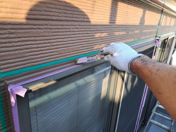 柏市外壁屋根塗装のシャイン　施工事例　サイディング壁　外壁　ディプロマットスター　　コロニアルNEO　屋根リフォーム　シーリング　コーキング