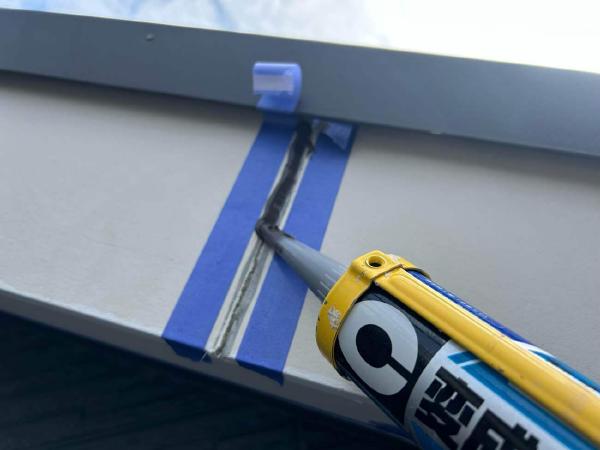 柏市外壁塗装工事のシャイン　窯業系サイディング パーフェクトトップ 食洗機交換 内装工事　シーリング　コーキング　界面剥離　擬集破壊　Vカット