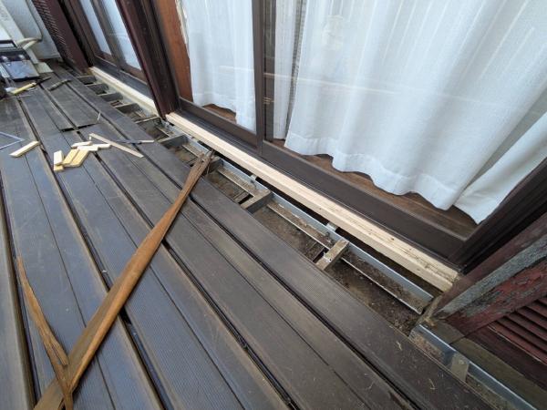 柏市シャイン　柏市外壁塗装　モルタル外壁　セラコートアクア　シーリング　コーキング 大工工事　Uカット