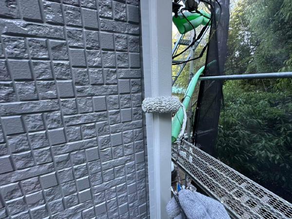 柏市　外壁屋根塗装工事のシャイン　取手市　不二建設　窯業系サイディング　　スーパーセランフレックス　シーリング　後打ち　オートンイクシード