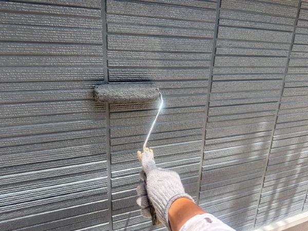 柏市　外壁屋根塗装工事のシャイン　取手市　不二建設　窯業系サイディング　　スーパーセランフレックス　シーリング　後打ち　オートンイクシード