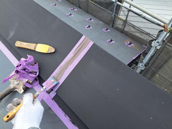 柏市　外壁塗装　柏市シャイン　無添加住宅　漆喰　シーリング　コーキング　ナノコンポジット　クールーフ　Vカット