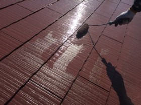 千葉県柏市　鉄骨アパート　ファインパーフェクトベスト　屋根塗装