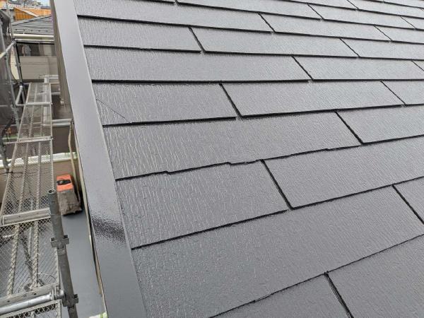柏市　外壁屋根塗装工事のシャイン　日本ペイントの高耐久塗料ダイヤモンドコートと無機塗料のグランセラベスト　屋根差し替え後塗装