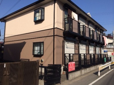 千葉県柏市　鉄骨アパート　パーフェクトトップ外壁塗装