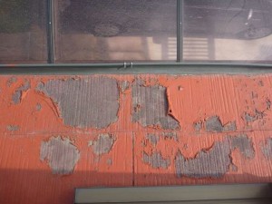 屋根塗装の剥がれ