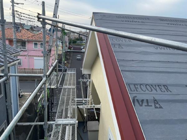柏市　外壁屋根塗装工事のシャイン　我孫子市 外壁塗装と屋根カバー工事　ナノコンポジット　ディプロマットスター　役物取付け　ケラバ