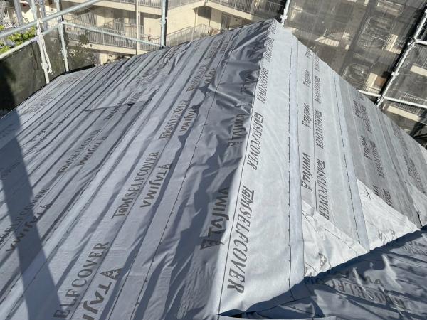 柏市　外壁屋根塗装工事のシャイン　我孫子市 外壁塗装と屋根カバー工事　ナノコンポジット　ディプロマットスター　ルーフィング　防水紙　防水シート