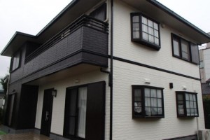成田市の外壁塗装と屋根塗装の外壁の施工後写真