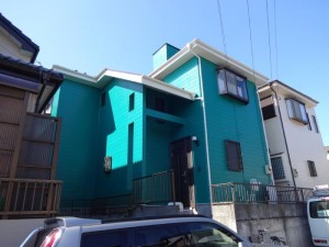 千葉県野田市　O様邸　外壁塗装と屋根塗装の外壁の施工後写真