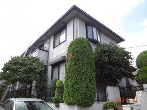 千葉県我孫子市　H様邸　外壁塗装と屋根塗装の外観の施工前写真
