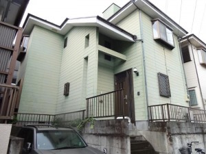 千葉県野田市　O様邸　外壁塗装と屋根塗装の外壁の施工前写真