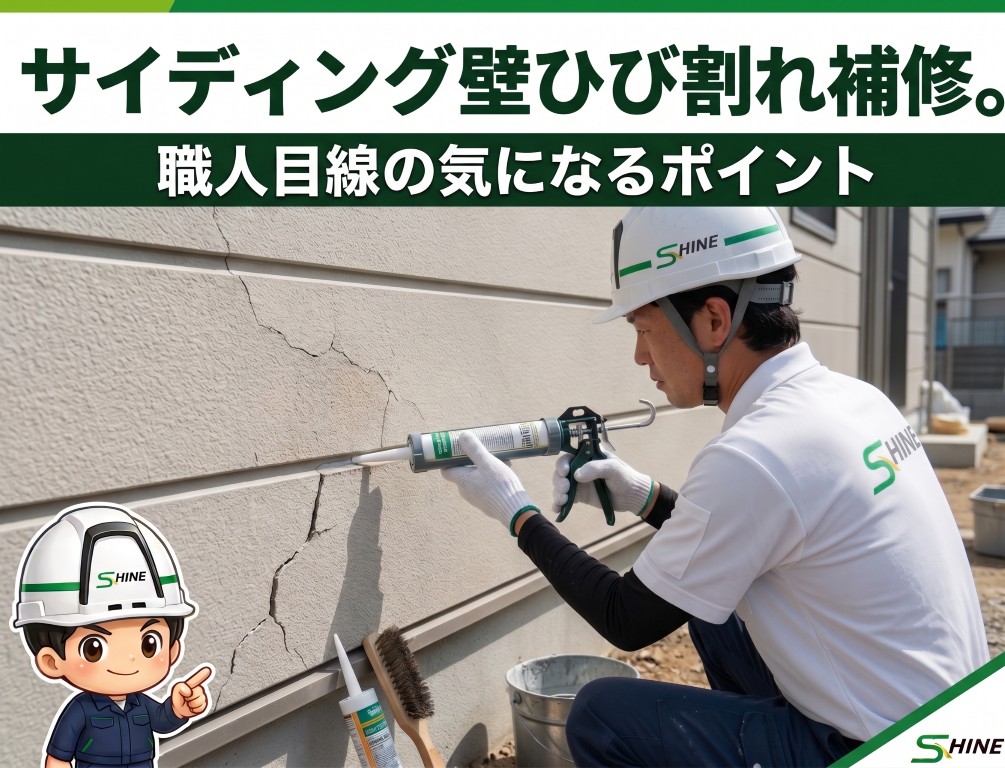 えっ、サイディングにひび割れ！？お家の壁の割れ目を見つけたら自分で直す前に知っておくべき正しい補修方法とプロの技
