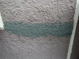 茨城県取手市M様邸の外壁塗装と屋根塗装工程：模様付け