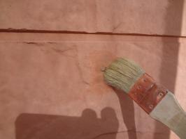 千葉県松戸市O様邸の外壁塗装と屋根塗装工程：釘周りのパテ補修