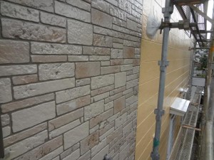 松戸市の外壁塗装と屋根塗装の外壁の施工後写真