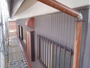 松戸市の外壁塗装と屋根塗装の外壁の施工前写真
