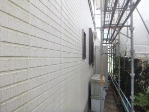 茨城県つくばみらい市　N様邸　外壁塗装と屋根塗装の外壁の施工前写真