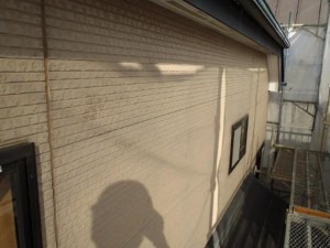 千葉県松戸市　S様邸　外壁塗装と屋根塗装の外壁の施工前写真