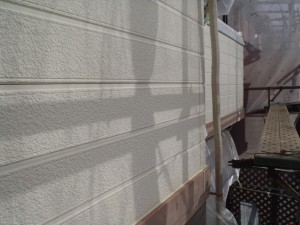 柏市の外壁塗装と屋根塗装の外壁の施工前写真