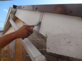 千葉県松戸市O様邸の外壁塗装と屋根塗装工程：コーキング打ち替え（完成）