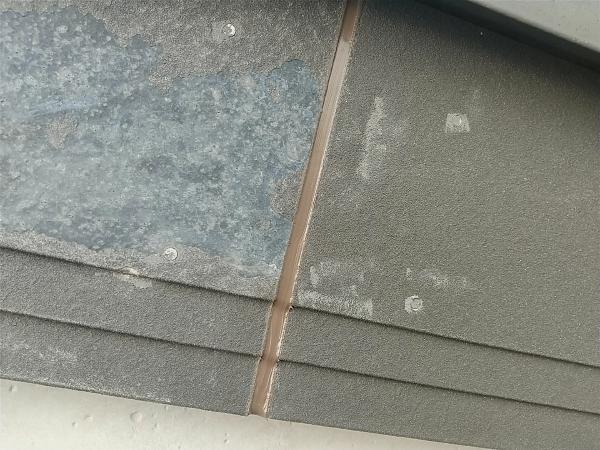 外壁屋根塗装工事のシャイン施工事例付帯塗装破風板シール補修