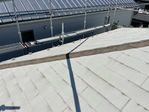 柏市外壁屋根塗装工事のシャイン施工事例棟板金補修ガルベース