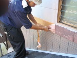 千葉県我孫子市U様邸の外壁塗装と屋根塗装工程：下処理