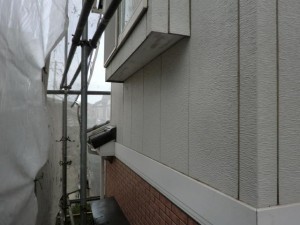 松戸市の外壁塗装と屋根塗装の外壁の施工前写真