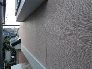 松戸市の外壁塗装と屋根塗装の外壁の施工後