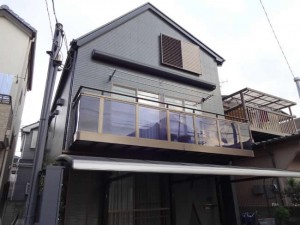 松戸市S様邸の外壁塗装と屋根塗装の外観の施工後写真