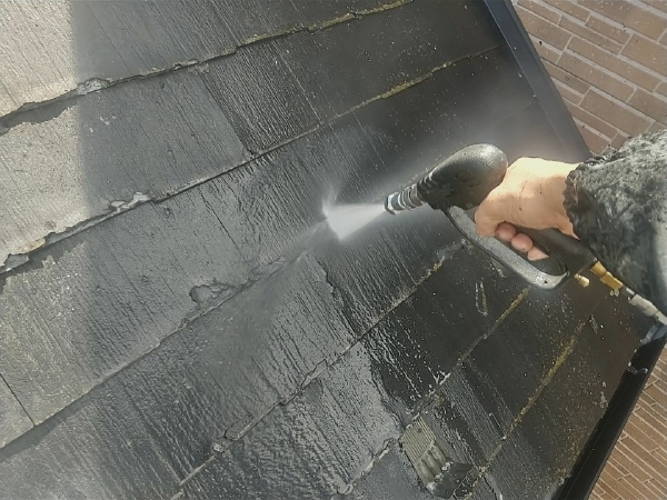 柏市外壁屋根塗装工事のシャイン施工事例高圧洗浄