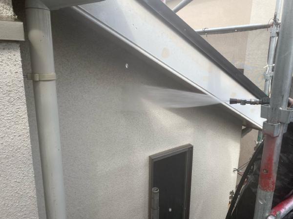 柏市外壁屋根塗装工事のシャイン　施工事例　高圧洗浄