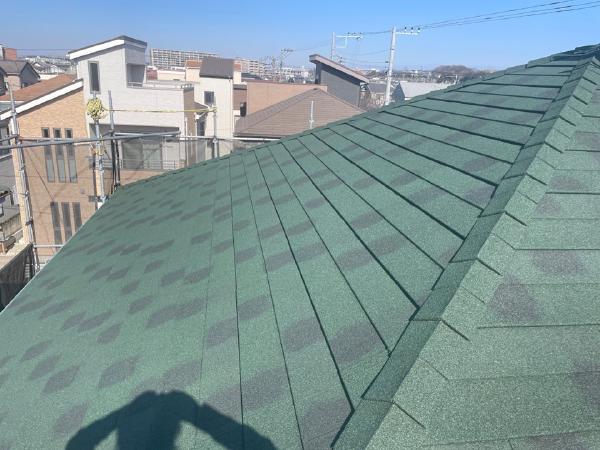 柏市外壁屋根塗装工事のシャイン施工事例屋根リフォーム屋根カバーディプロマット