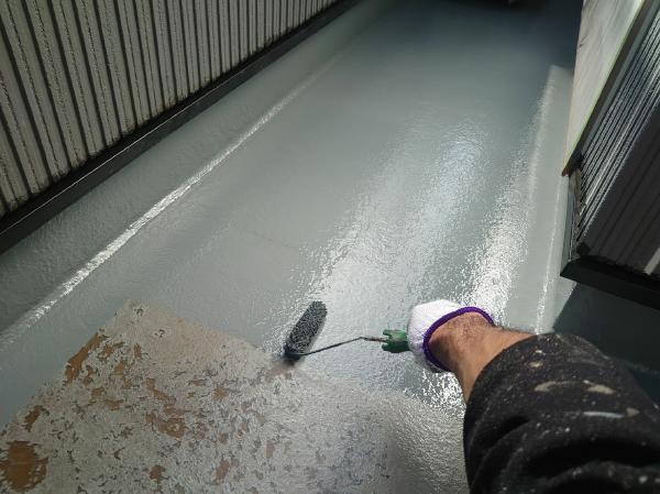 柏市外壁屋根塗装工事のシャイン施工事例防水工事