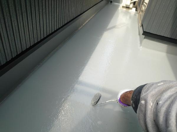 柏市外壁屋根塗装工事のシャイン施工事例防水工事