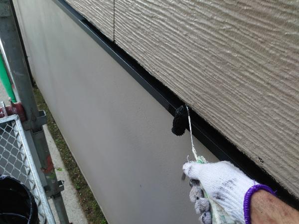 柏市外壁屋根塗装工事のシャイン付帯塗装