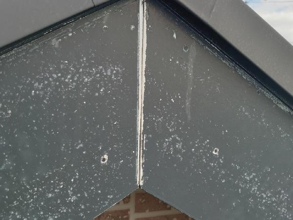 柏市外壁屋根塗装工事のシャイン付帯補修破風板シーリングコーキング