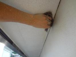茨城県取手市O様邸の外壁塗装と屋根塗装工程：ケレン