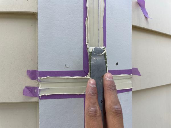 柏市｜幕板（モール）の塗装ジョイント部はシーリング打ち替え