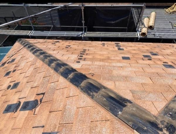 柏市外壁屋根塗装工事のシャイン　施工事例　屋根リフォーム　屋根カバー