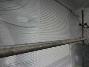 柏市の外壁塗装と屋根塗装のシャッターの施工後写真
